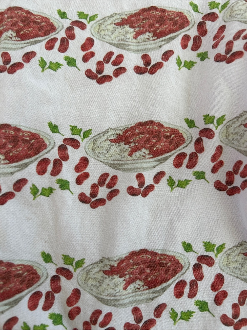 Red Beans and Rice button down shirt - Picture 4 of 4